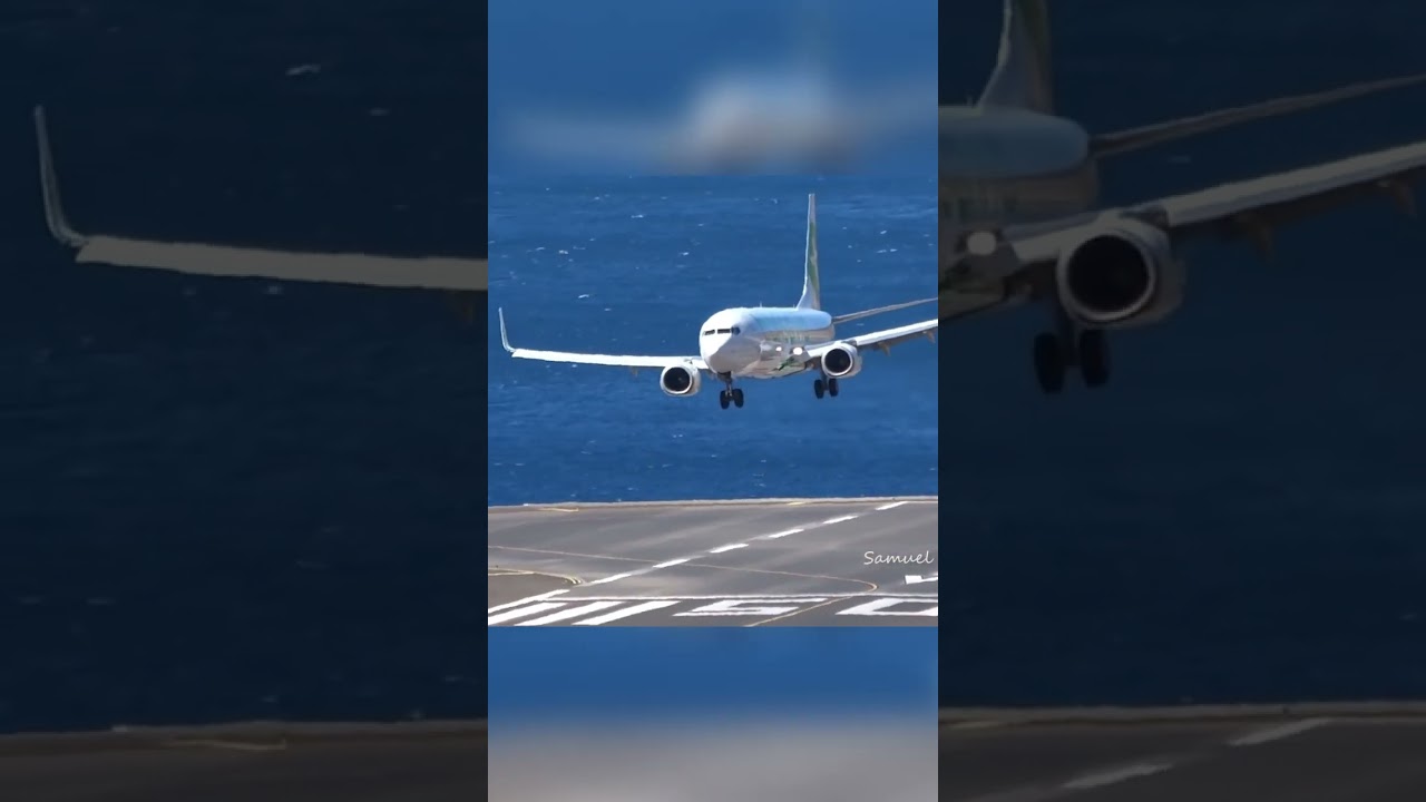 INREDIBLE Crosswind Landing at Madeira #crosswinds