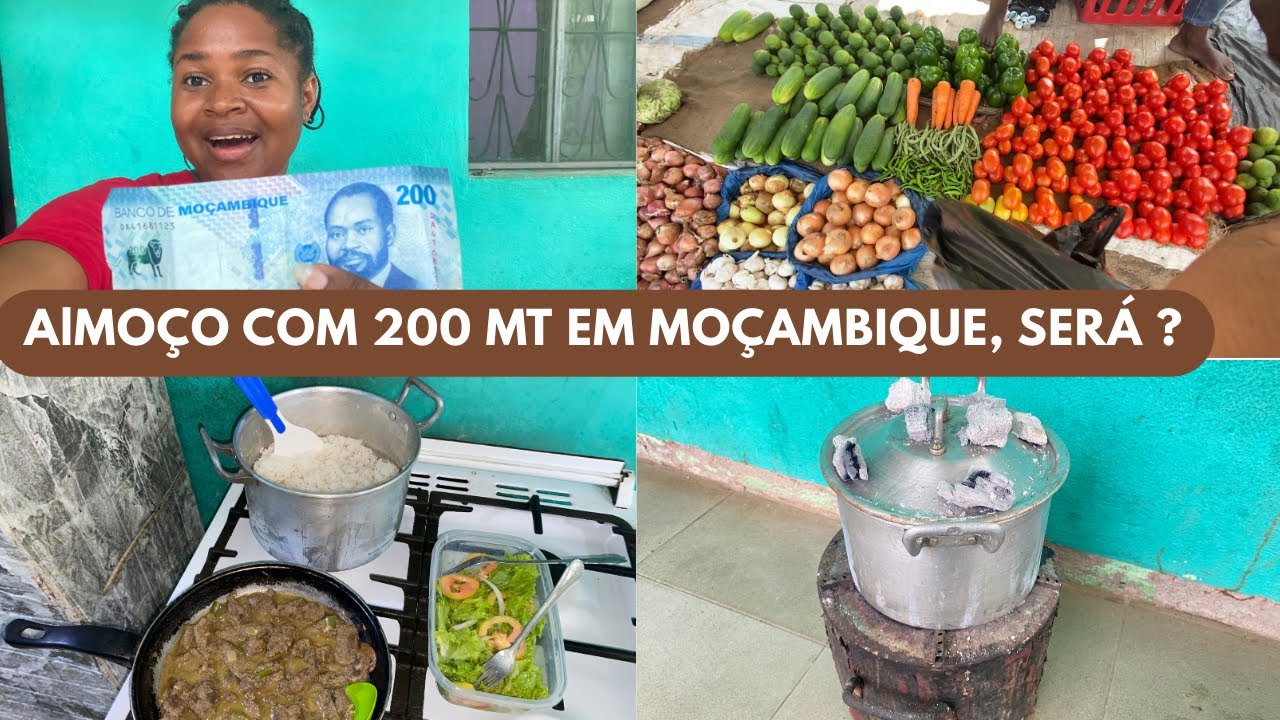 ALMOÇO GOSTOSO COM 16,97 R$💸|TEMPERO TÍPICO DE MOÇAMBIQUE 🇲🇿 | FUI AO AÇOUGUE E MERCADO PUBLICO
