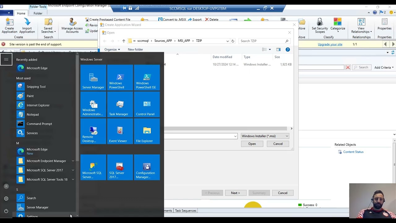 1- Formation Application SCCM : Ajout-Installation d'application MSI -SCCM/MECM. How to Install 7ZIP