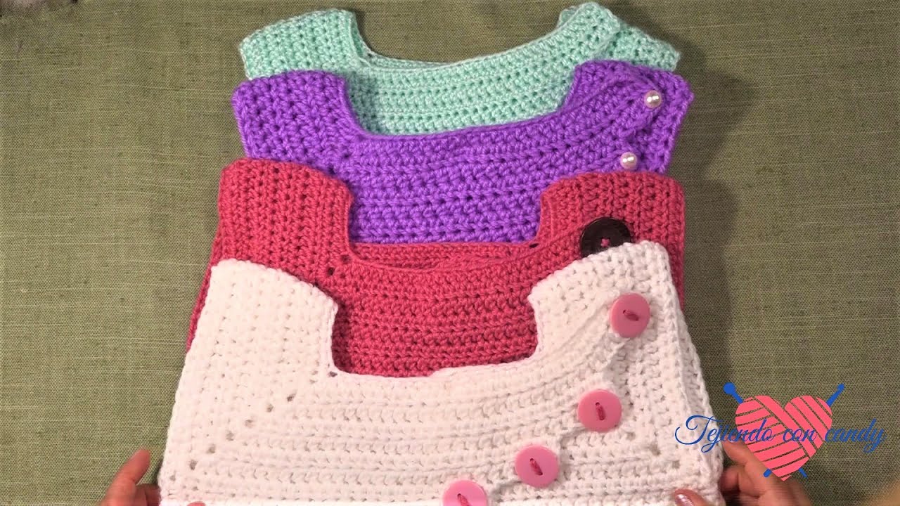 Canesu con estilo a crochet y tabla de medidas