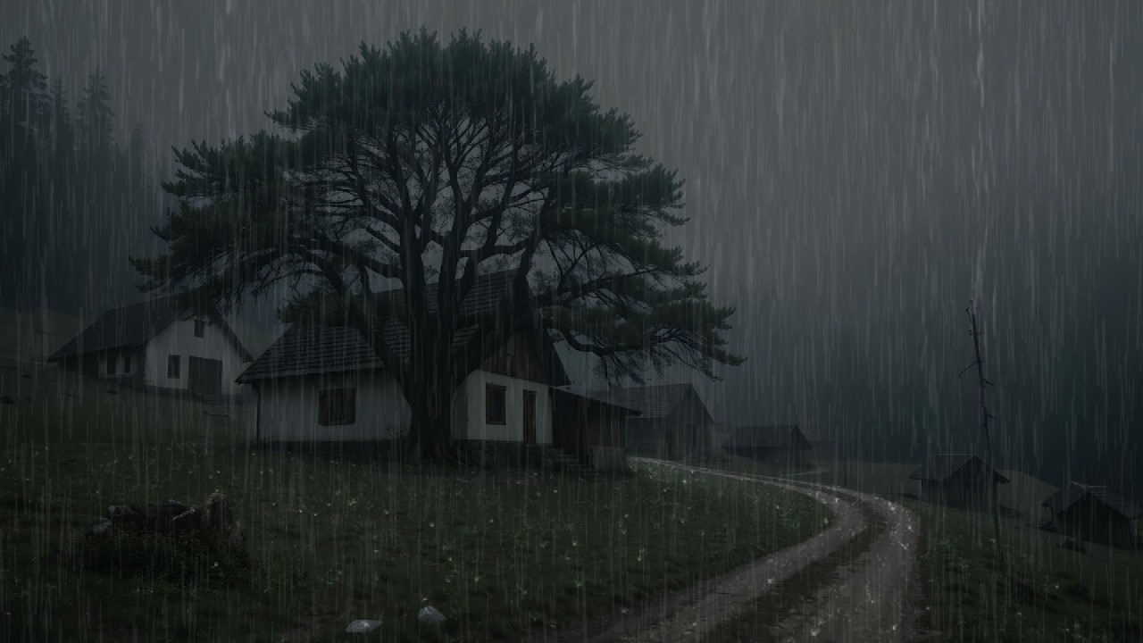 Heavy Rain and Thunder Sounds for Deep Sleep | Overnight Thunderstorm Ambience for Insomnia Relief