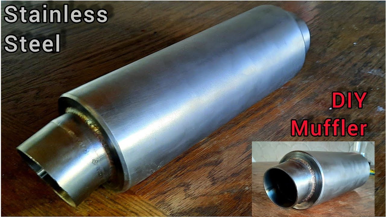 Homemade Motorcycle Exhaust Muffler | Stainless Steel