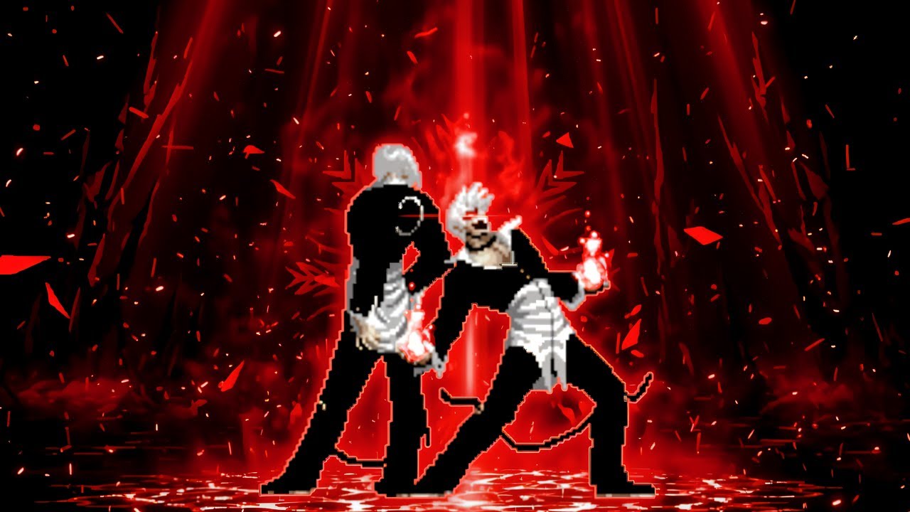 [KOF Mugen] Evil Blood Iori (12P) VS. White Flames Team