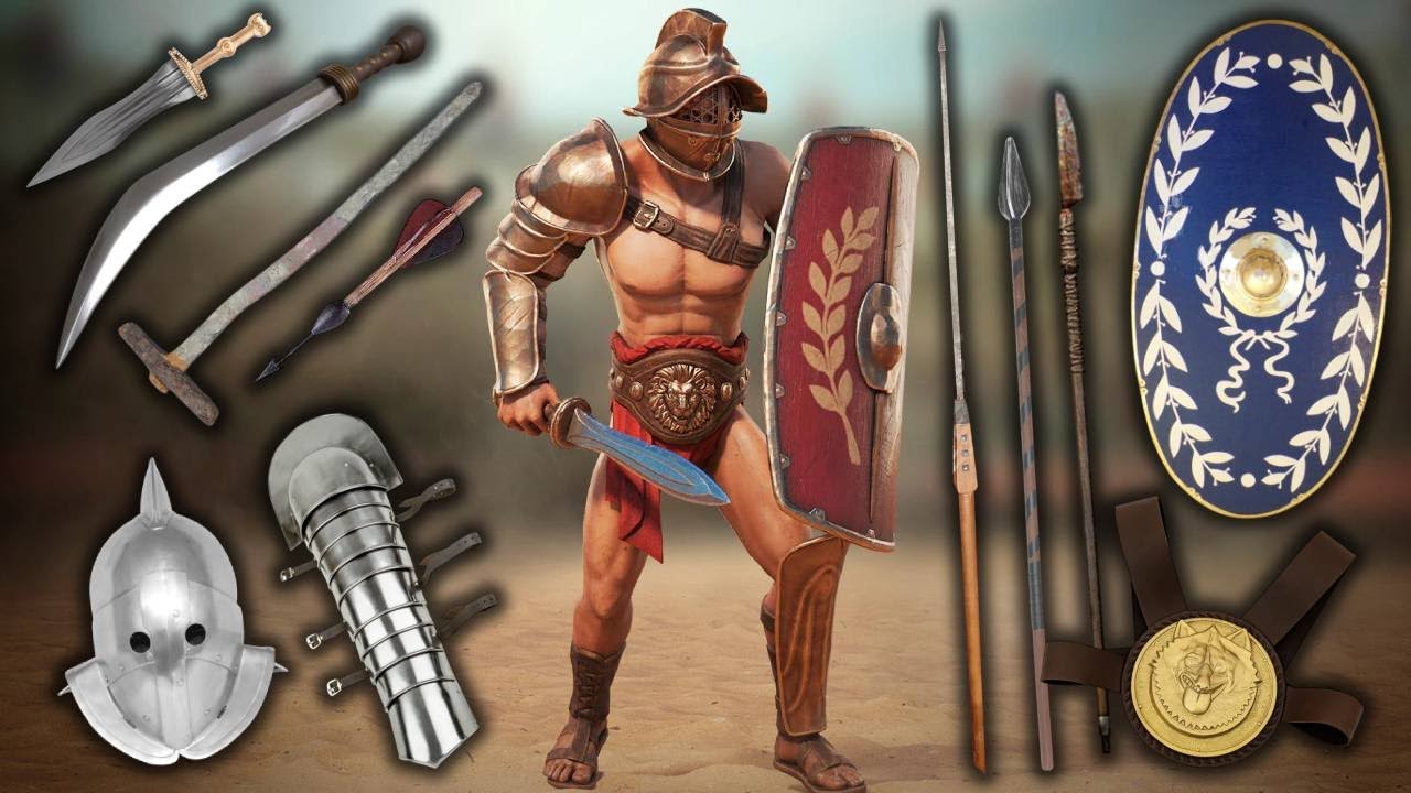 TODO el Equipamiento de un GLADIADOR ROMANO ⚔️