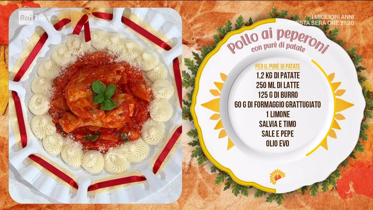 Pollo ai peperoni con purè di patate - È sempre mezzogiorno - 19/05/2023