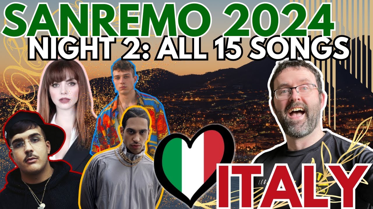 🇮🇹 Sanremo 2024 Night 2: ALL 15 Songs ANALYSIS & REACTION | Italy | Eurovision 2024