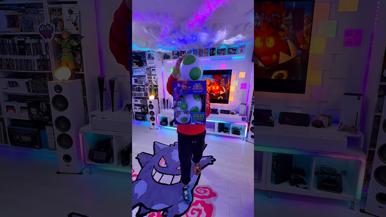 HATCHIN' YOSHI Super Mario Galaxy🥚🟢#gameroom #supermariogalaxy #nintendo  #supermariogalaxymovie