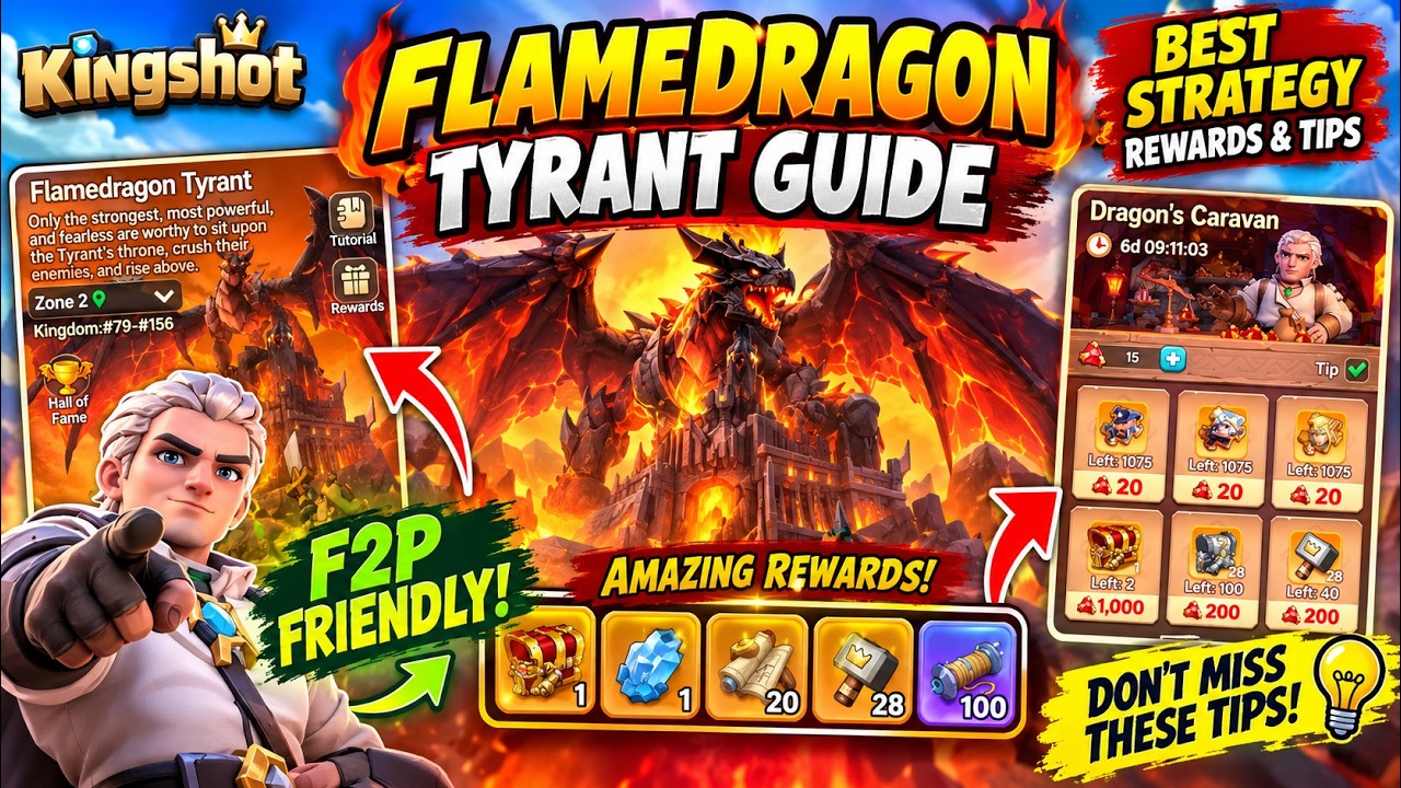 Kingshot Flame Dragon Tyrant Guide: Best Strategy, Rewards & Tips for F2P Players
