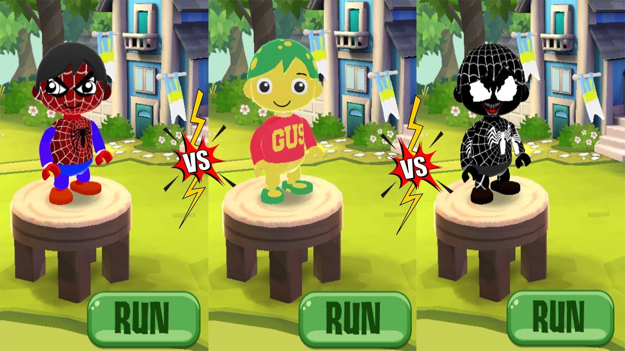 Tag with Ryan - New Costumes Mod Update: Gus Ryan vs Spiderman vs Venom (android, ios) Gameplay 3D