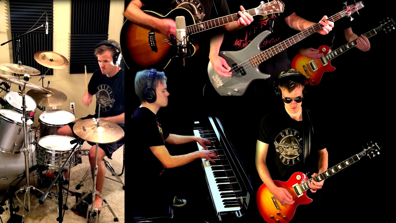 Breakdown - Guns N' Roses Guitar (Solo) Bass Drum Piano Acoustic Cover + Tabs