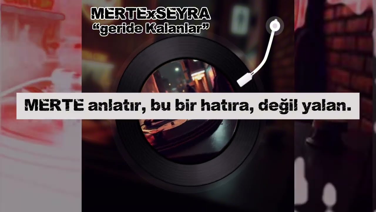 Geride Kalanlar - MERTE ( Lyrics Video ) | Old School Rap