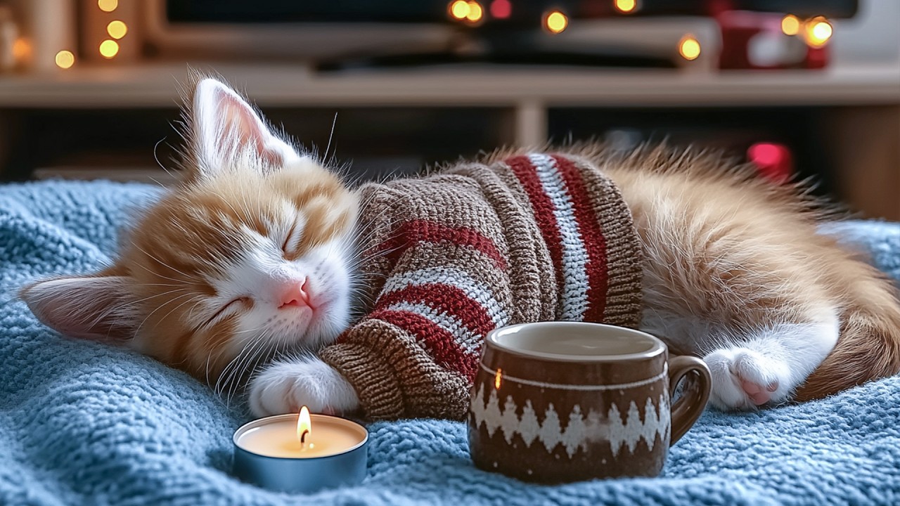 12 Hours of Relaxing Music for Anti Anxiety Cats 🐈 Deep Soothing Sound for Cats Anxious 🎵 Cat Sleep