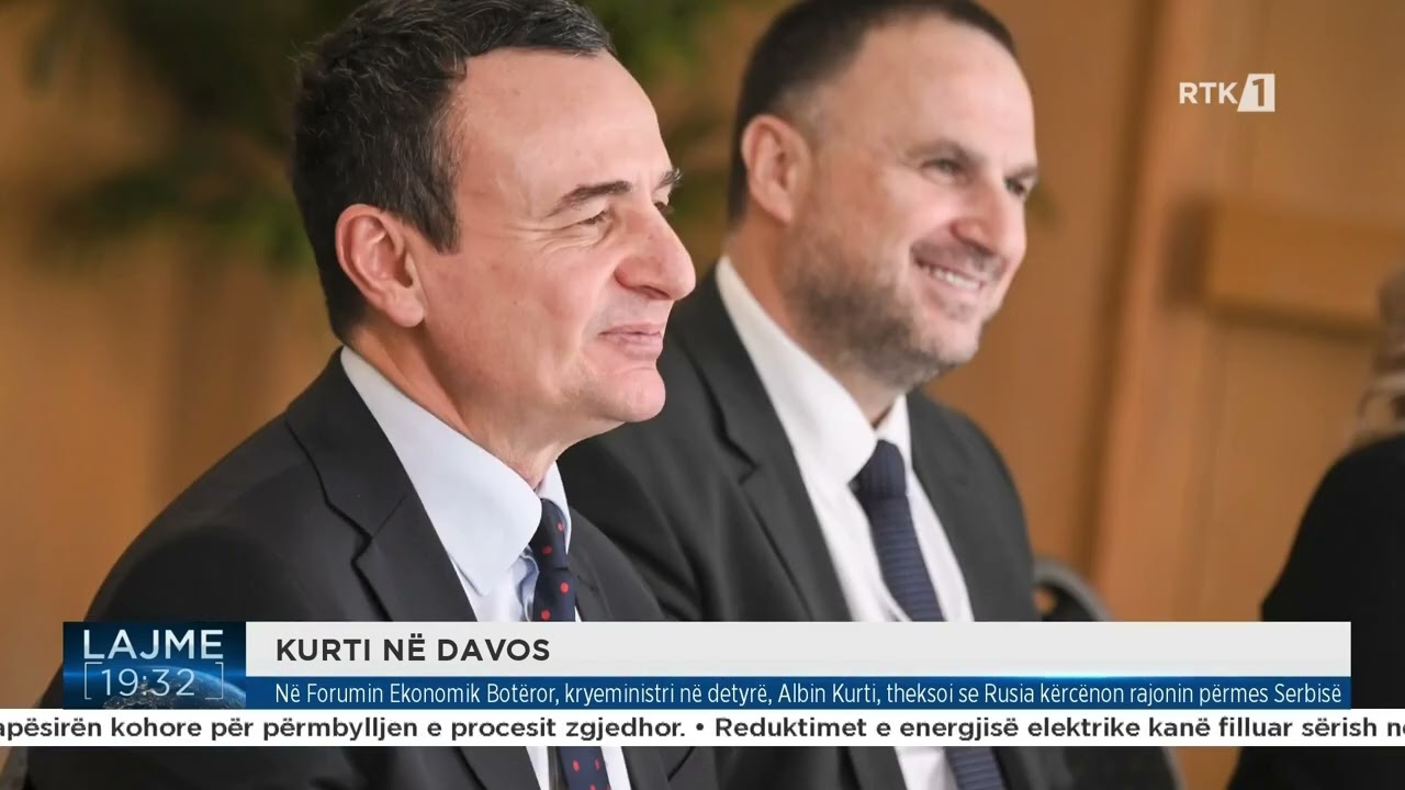 Në Forumin Ekonomik Botëror, kryeministri në detyrë, Albin Kurti, theksoi se Rusia kërcënon rajonin