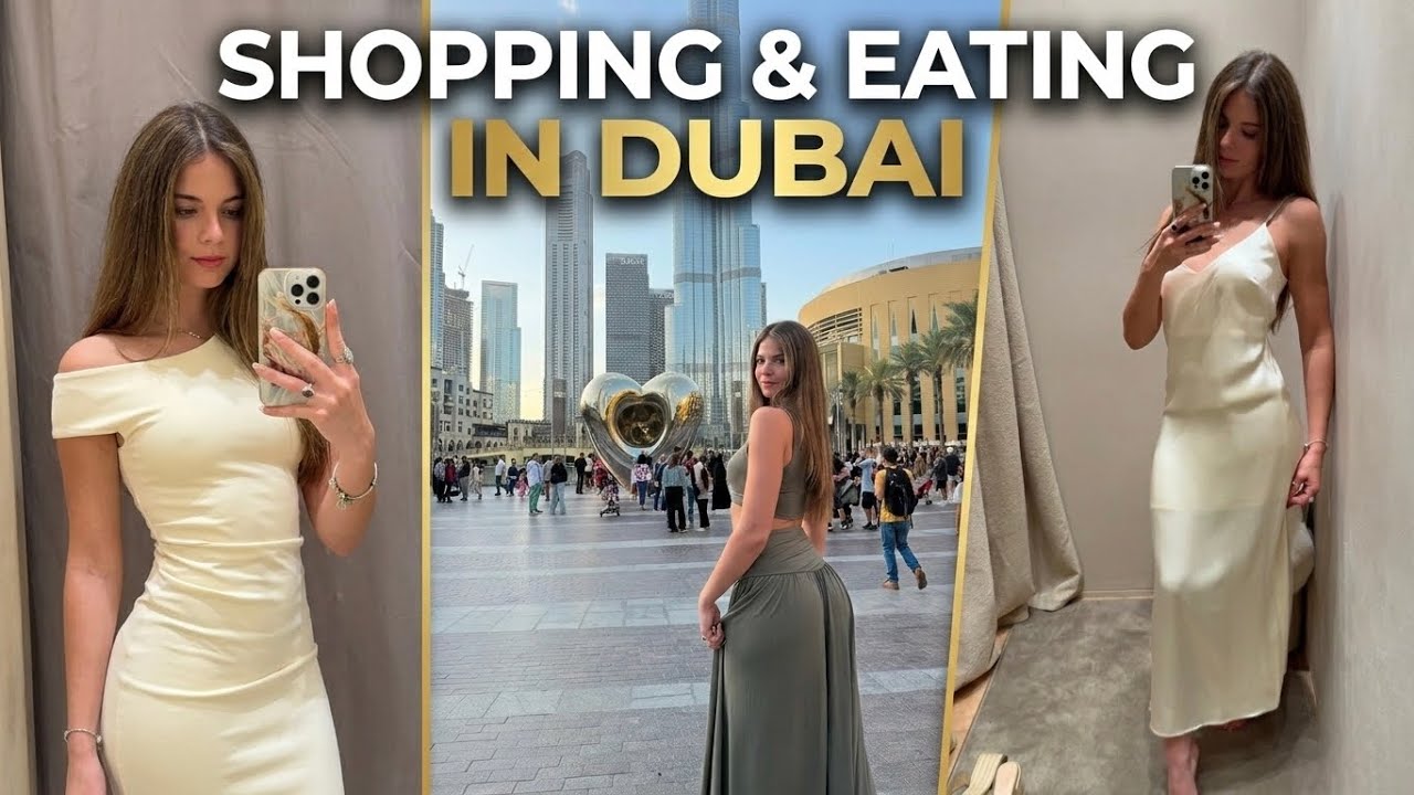 Я провела день, наслаждаясь едой и покупками в торговом центре Dubai Mall.