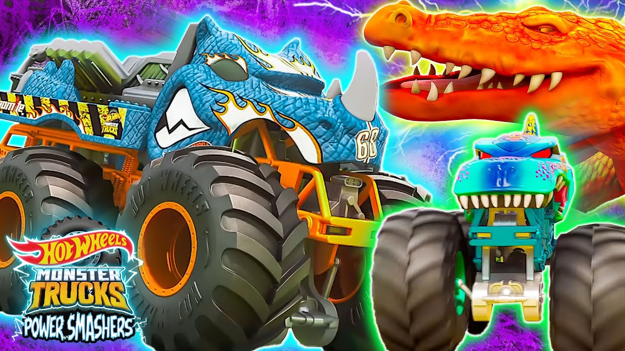 The Most EPIC Moments! Hot Wheels Monster Trucks Power Smashers
