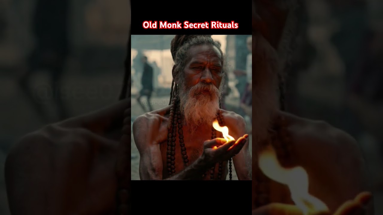 Old Monk Secret Hindu Rituals #monk #rituals #hindu #meditation #sanatan #sanatandharm #sadhu By Ai