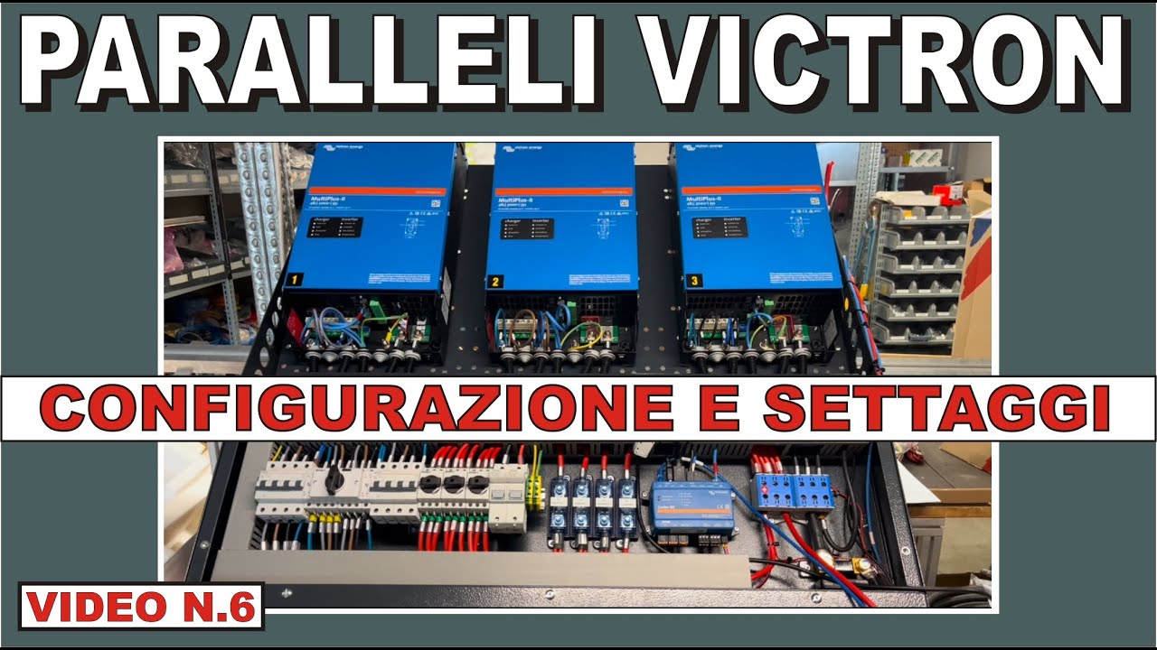 INVERTER VICTRON IN PARALLELO #fotovoltaico #faidate