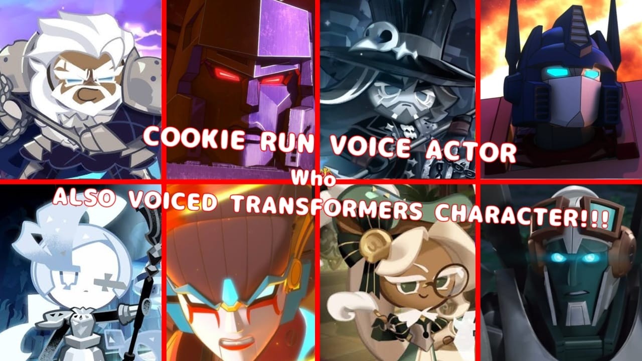 Every Cookie Run Voice Actor Who Also Voiced Transformers Characters!!!