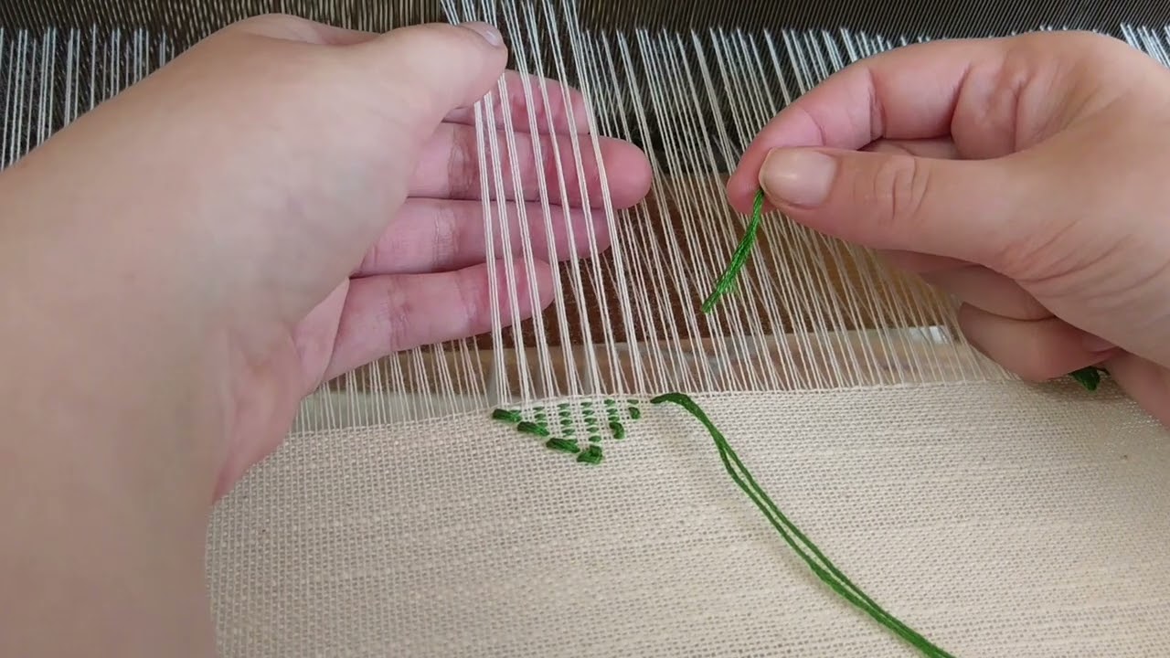Weaving inlay patterns in a 4 shaft loom