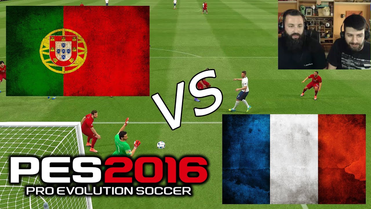 Portugal vs France | EURO 2016 | 10/7/16 - PES 2016