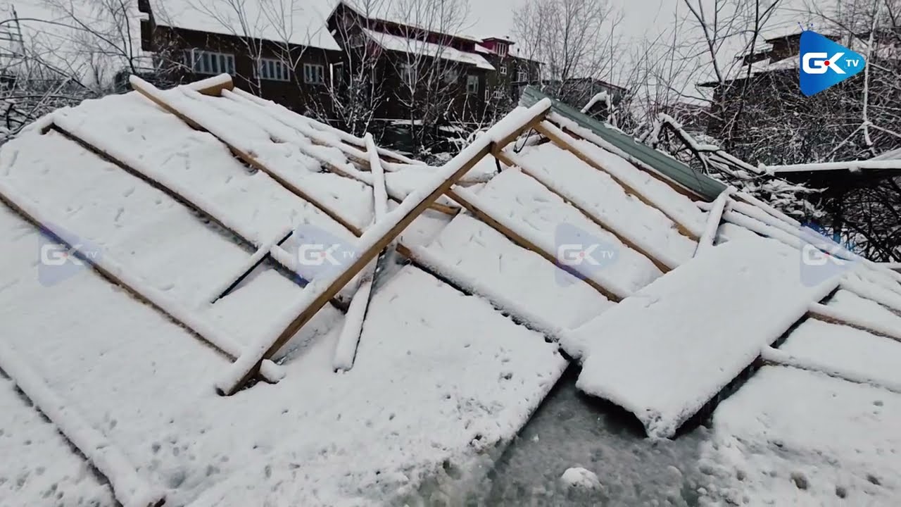 Gusty winds leave trail of damage as snowfall ends long dry spell in Kashmir
