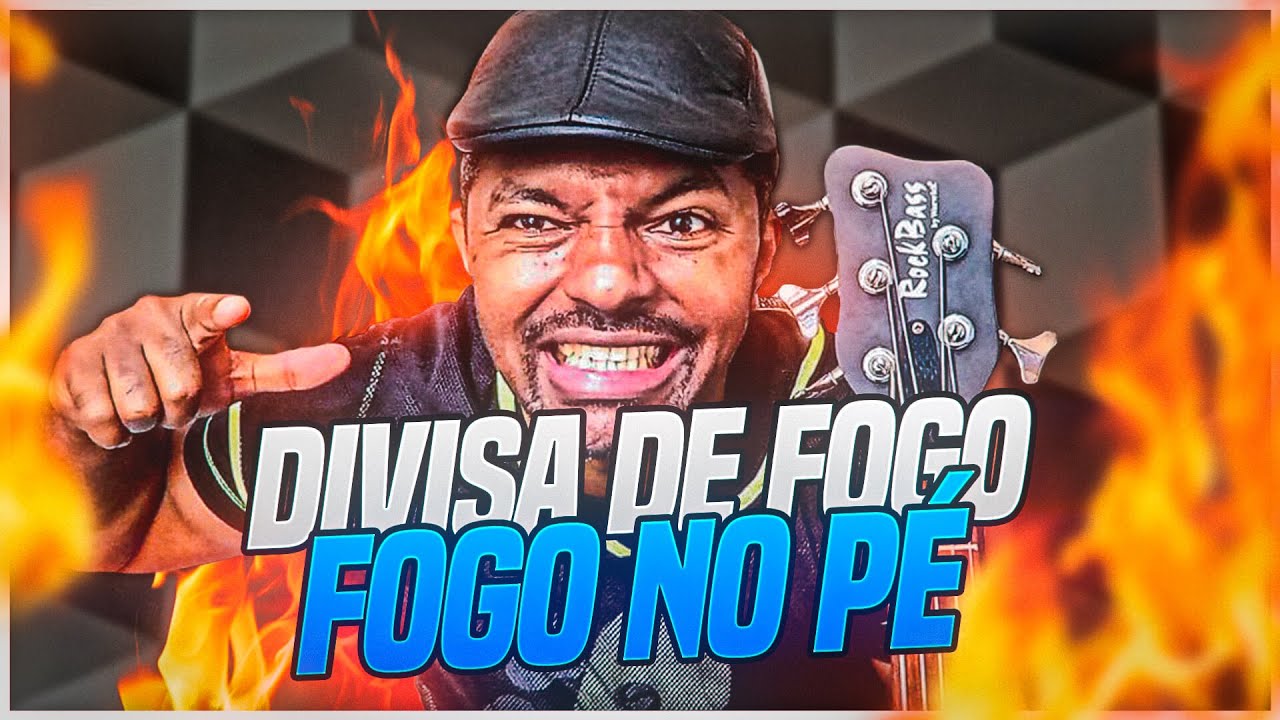 DIVISA DE FOGO - Fogo no p&eacute; - V&iacute;deo aula de baixo por Kaka Bass
