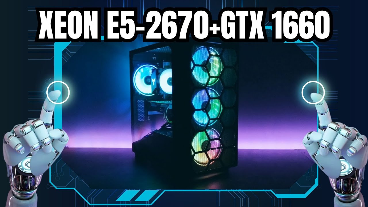 Xeon E5 2670+GTX1660 Сборка бюджетного ПК Build PC low budget ASMR