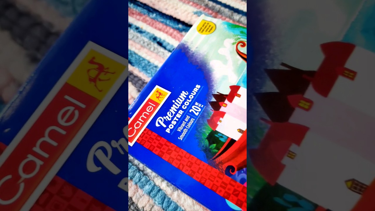 Camel Premium Poster Colour Unboxing 💫🎨 #shorts #shortsindia #unboxing #art #shortvideo