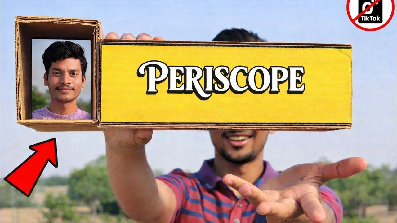 कार्डबोर्ड से बना Periscope 😲 ? गजब का Optical Illusion Experiment ? We Made Amazing Periscope Using