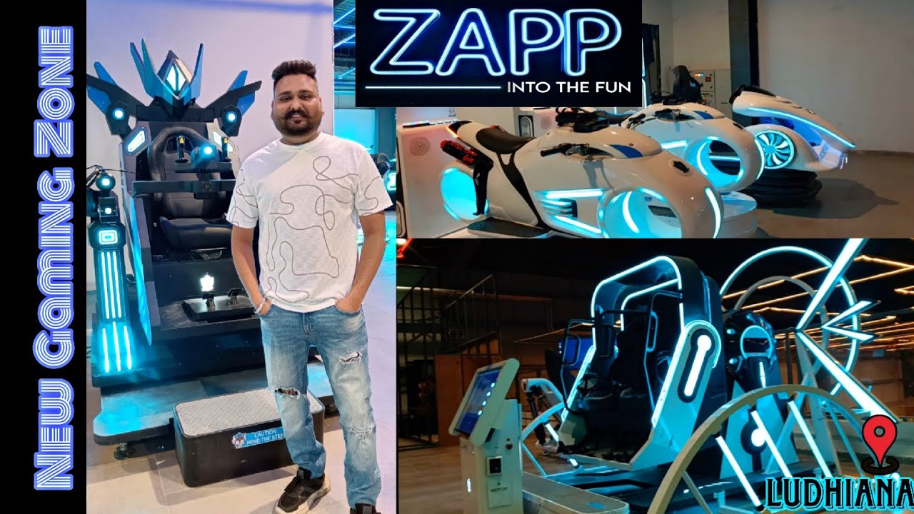 ZAPP INTO THE FUN IN LUDHIANA || BIG GAMEING ZONE IN LUDHIANA ||trampoline||360-12D cinema||vrgame