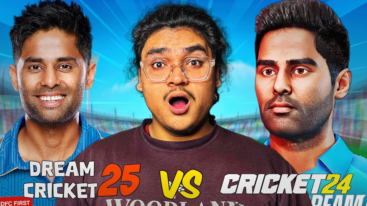 DC25 🆚 CRICKET 24 - WHICH IS MORE FUTUREISTIC!!! CRICKET GAME🏏| #rtxvivek #rahulrkgamer #anmoljuneja