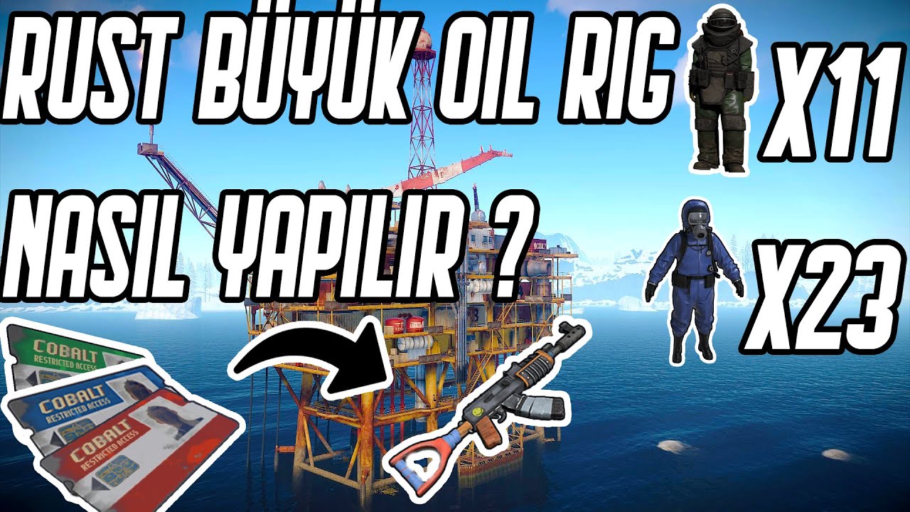 RUST SOLO LARGE OİL RİG NASIL YAPILIR ? / RUST ÖĞRETİCİ