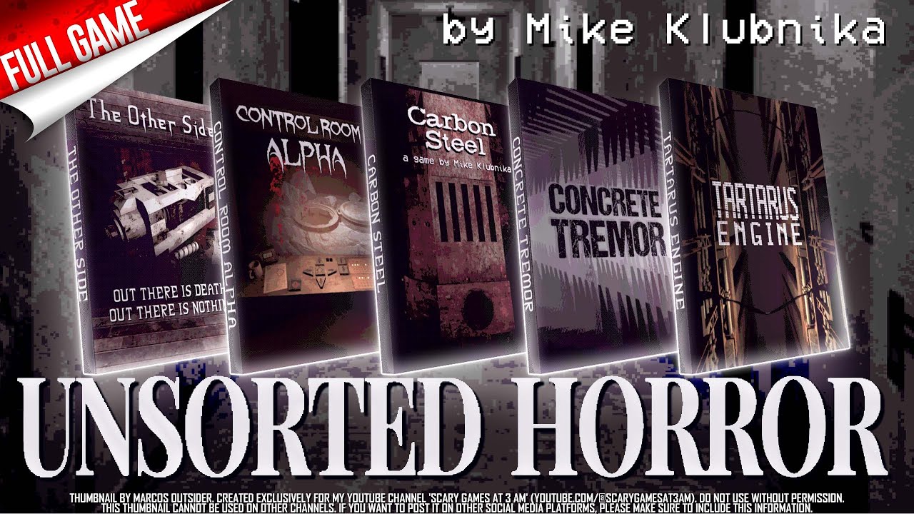 Unsorted Horror [All 5 Games] (No Commentary Longplay) 100%