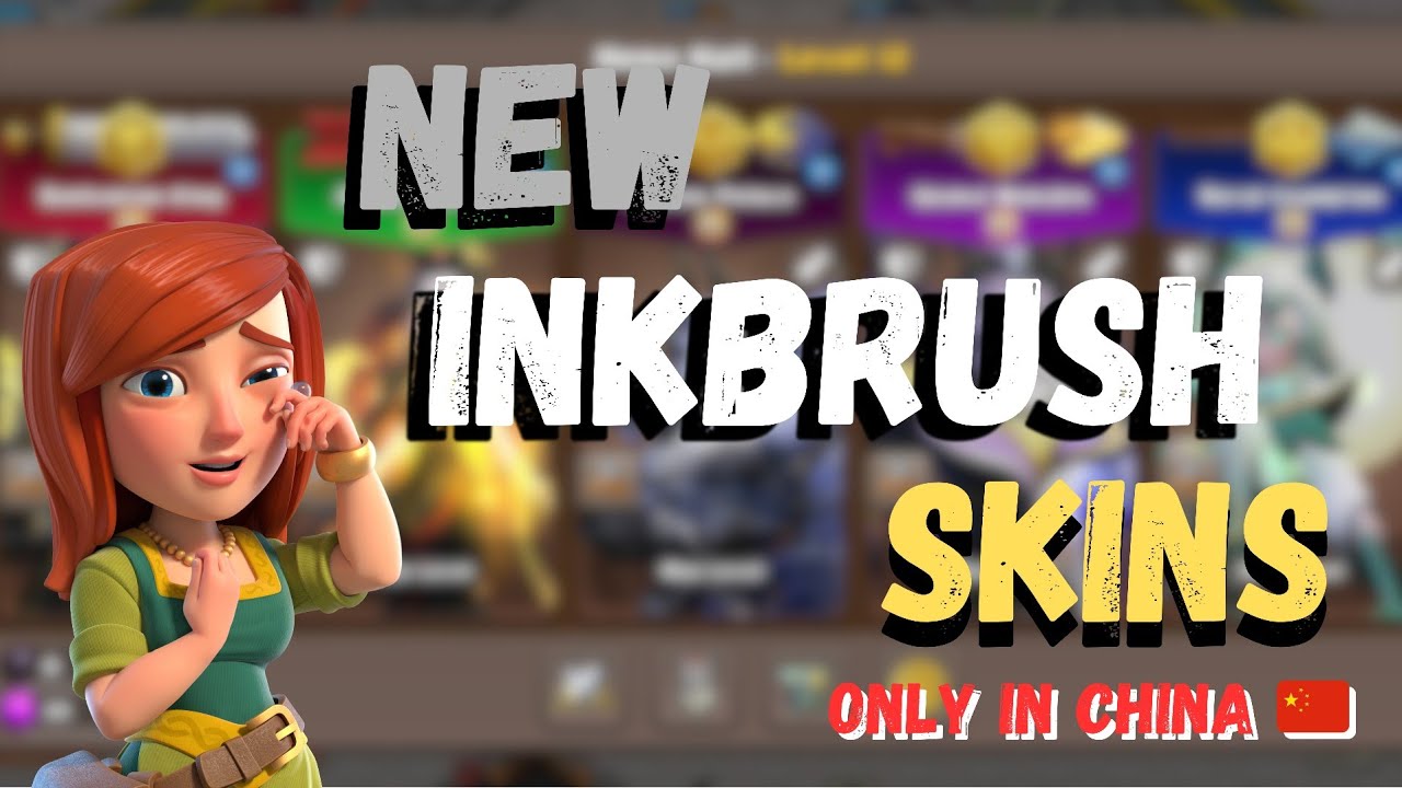 NEW Inkbrush Hero Skins Revealed! 😱 Chinese Server Exclusive | Hindi | Clash of Clans 
