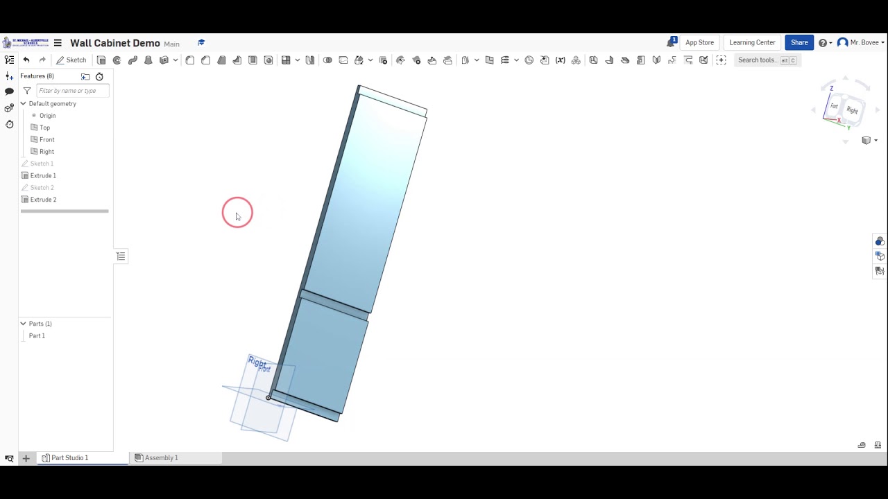 Onshape: Wall Cabinet pt 1: Drawing Sides