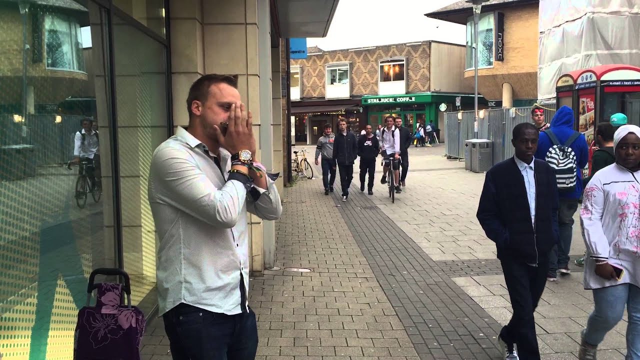Jack DSJ Greenough Helping the homeless by beatboxing harmonica! Skills!
