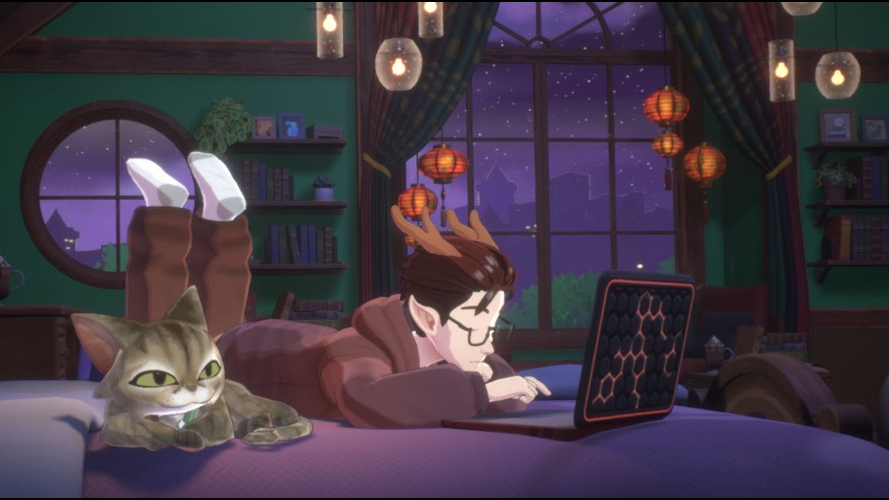 Spirit City relaxing and doing art