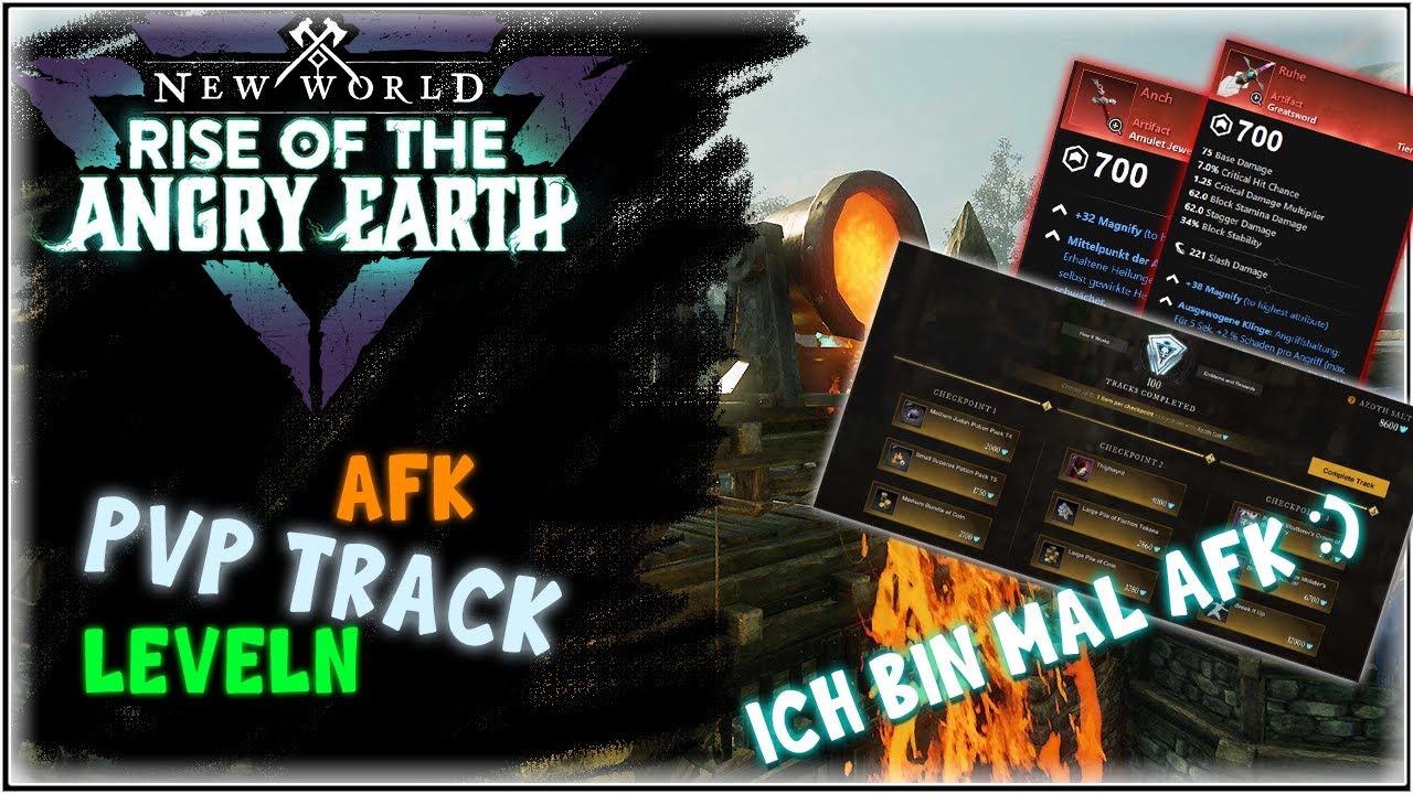 ⚔️ New World- Level dein PvP Track AFK - easy Methode PvP Artefakte zu bekommen 😴