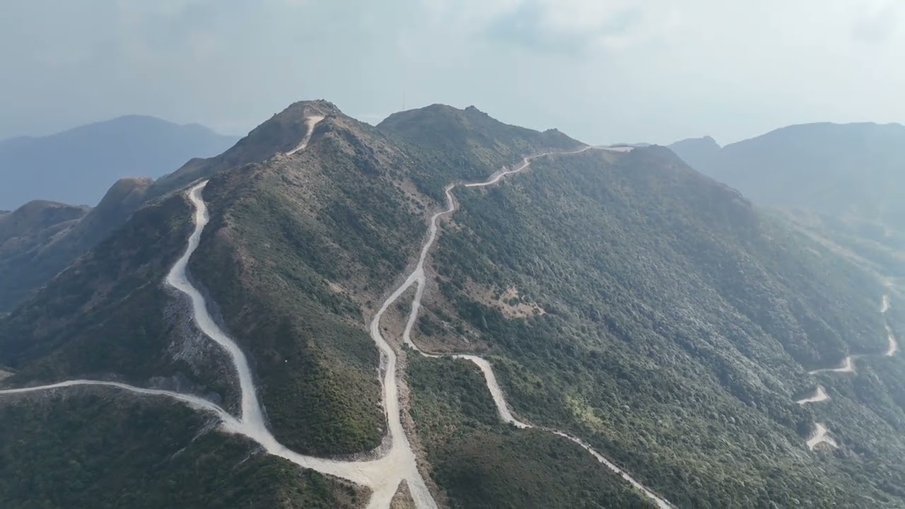 惠東大南山-水底山 | 航拍位置1290米海拔 | 北面SUV/MTB登山路段 | 一亩三分地(登山口)