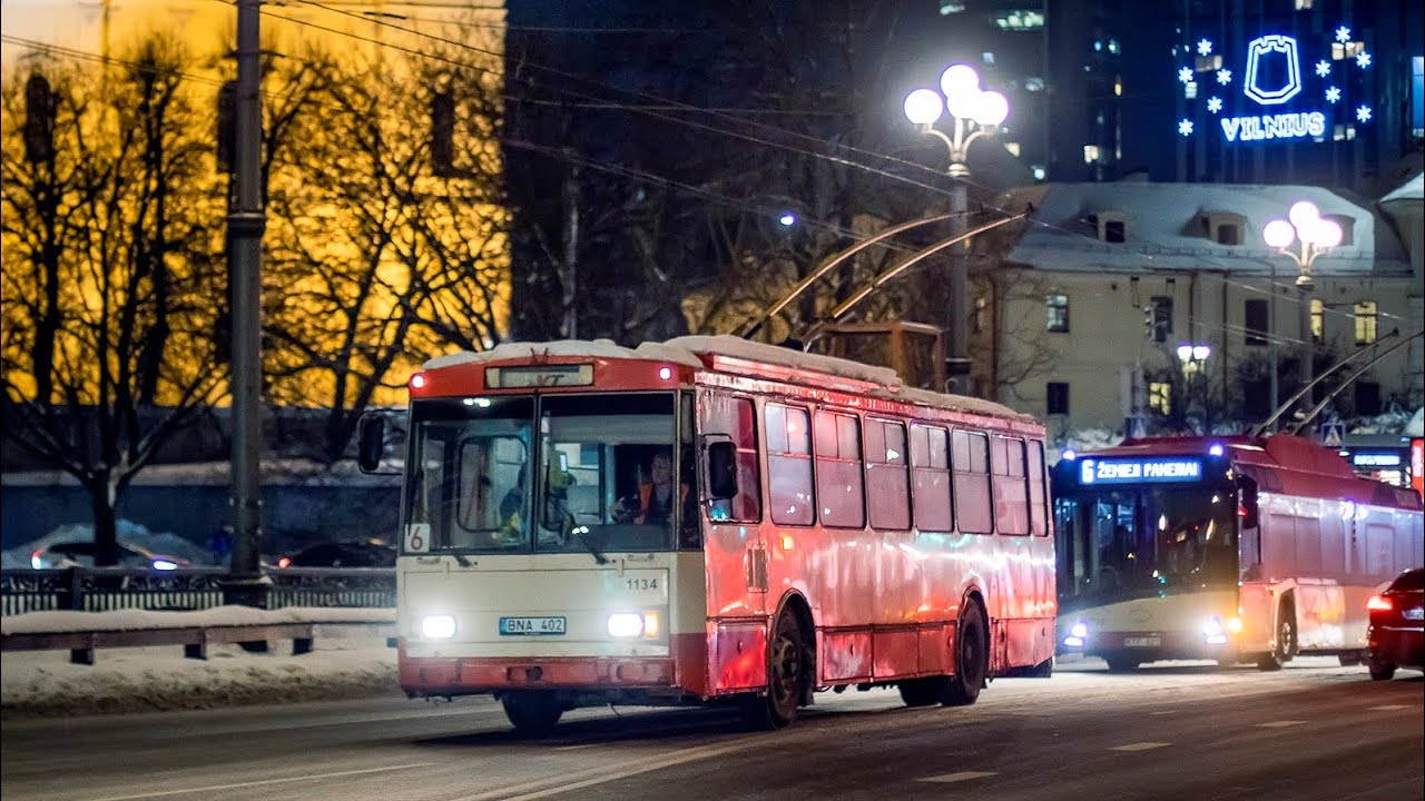 Trolleybuses in Vilnius / Troleibusai Vilniuje 2023.11.09