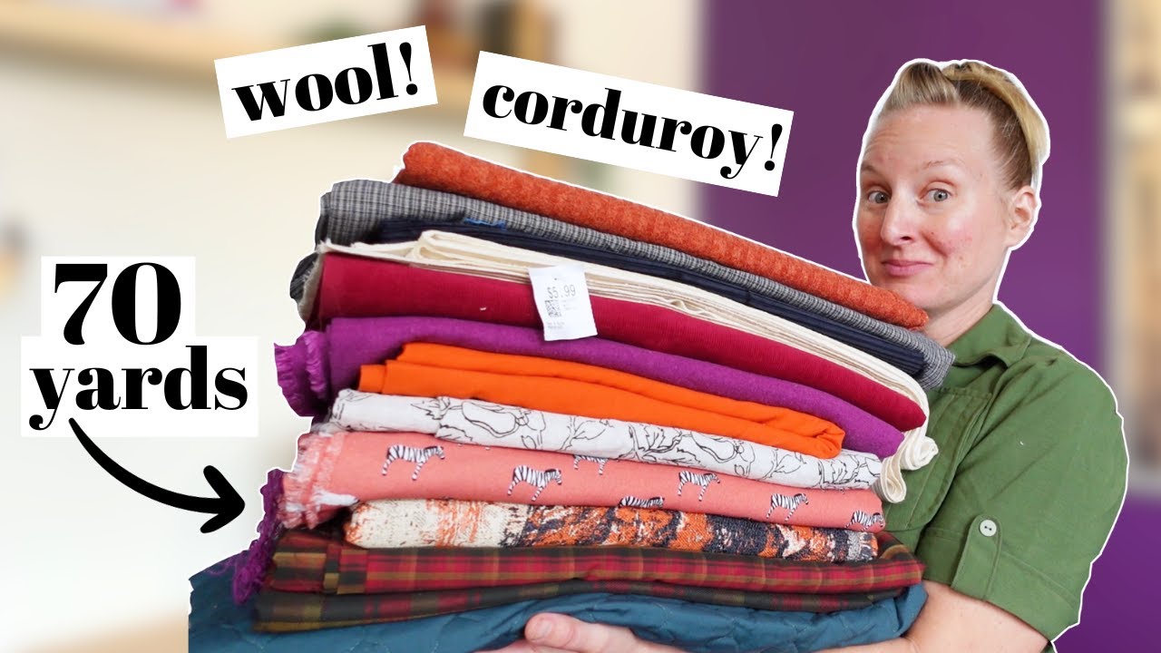 GIANT Thrifted Sewing Haul: Amazing Finds and Halloween Inspiration!