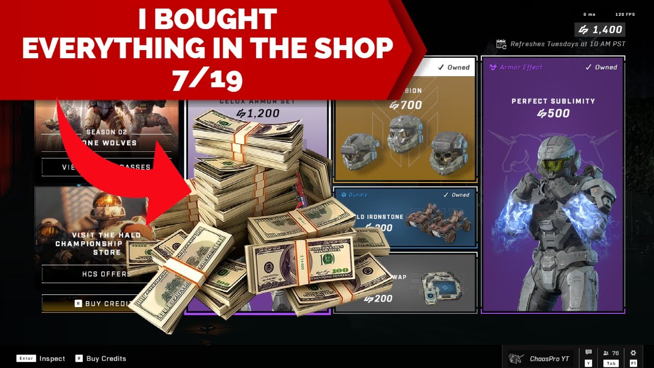 I PURCHASED EVERY SHOP ITEM IN HALO INFINITE EPISODE 3