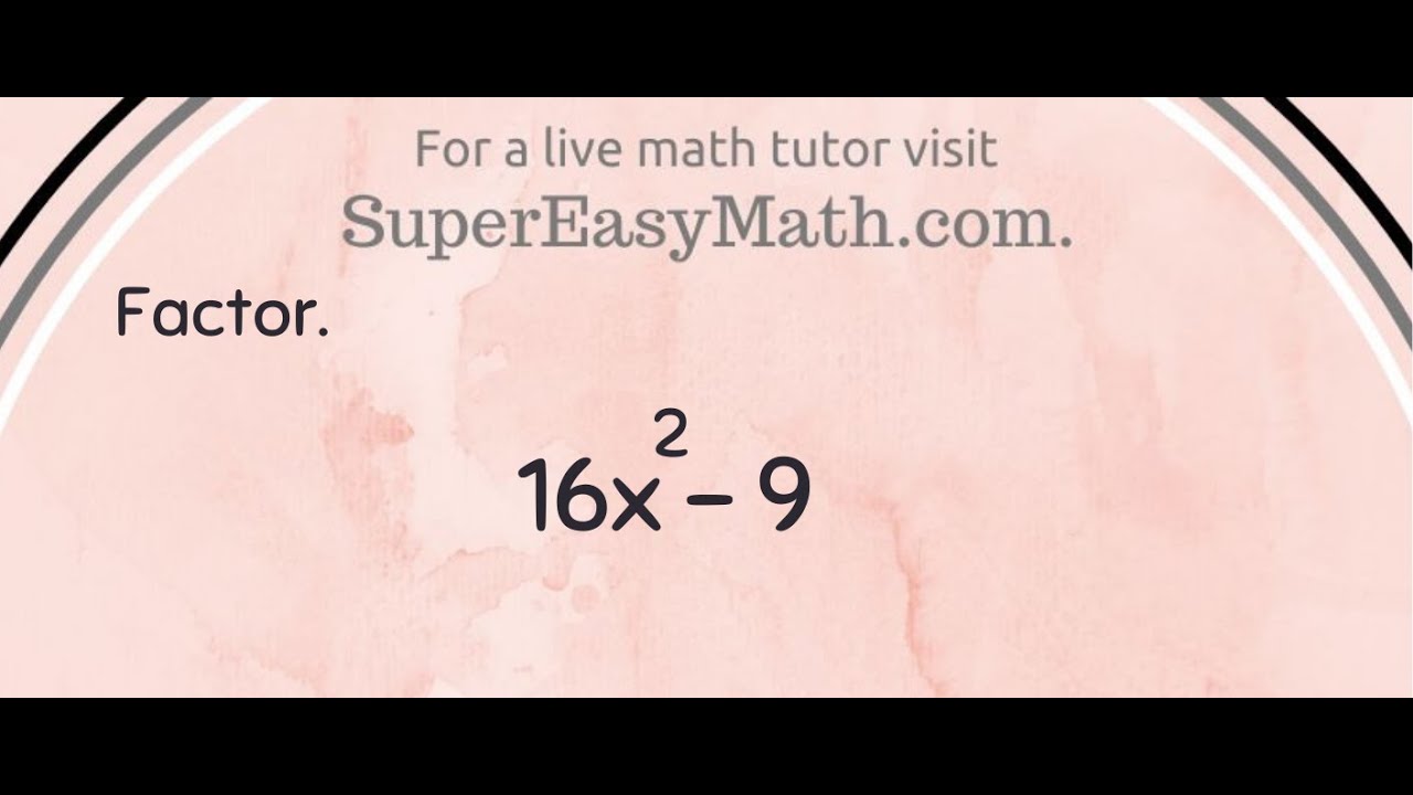 MPOTD - Factor a Binomial