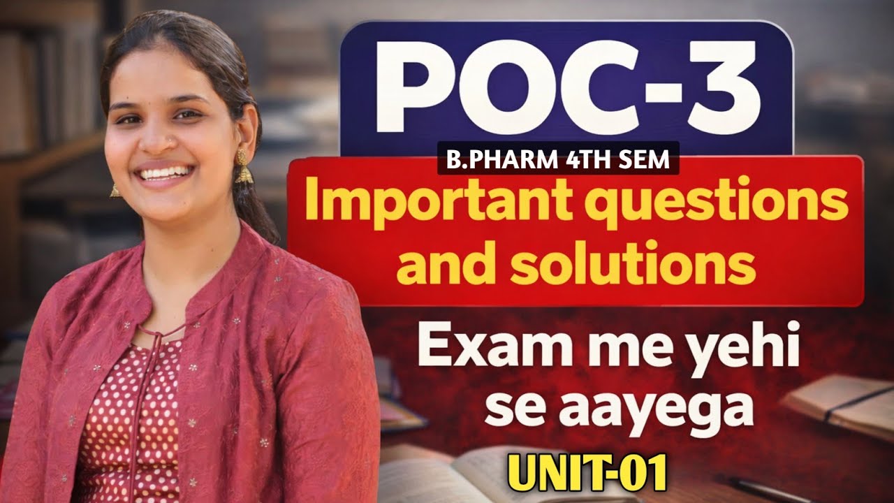 Pharmaceutical Organic Chemistry–III | B.Pharmacy 4th Semester | Unit–1 Important Questions & Answer
