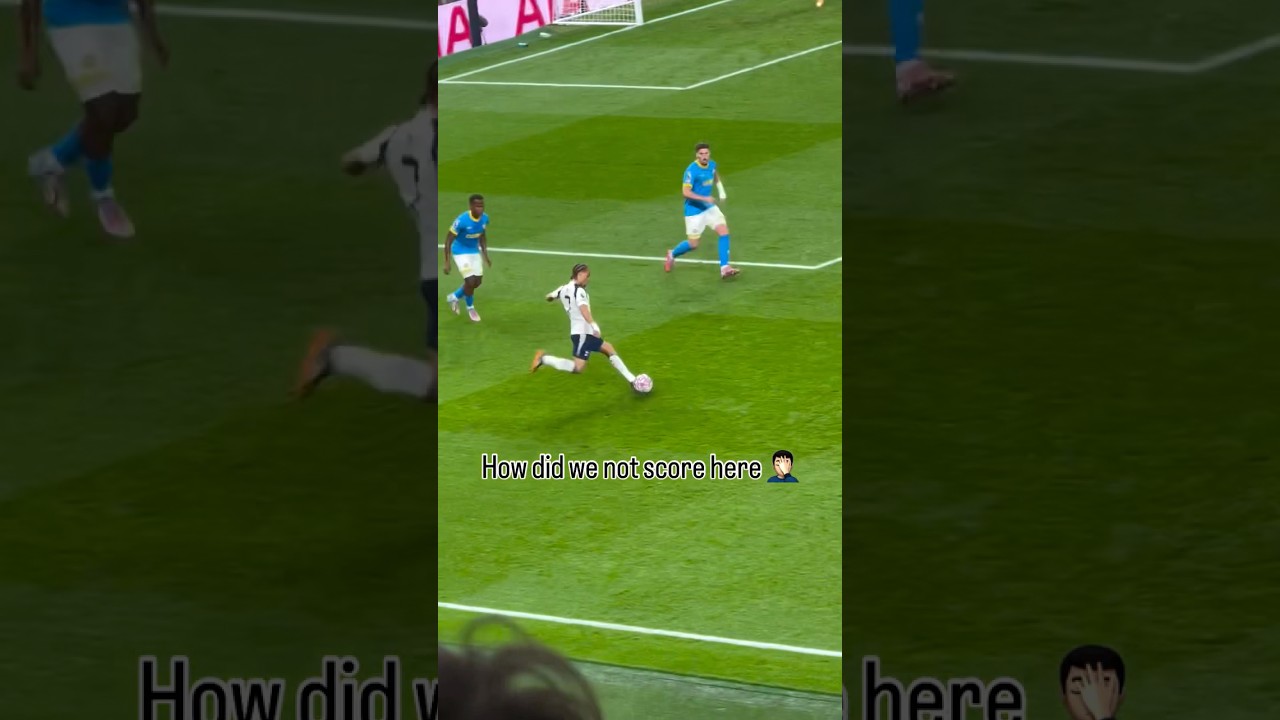 How did Spurs not score here ?🤍#spurs #thfc #coys #tottenham #tottenhamhotspur #ttid #kudus