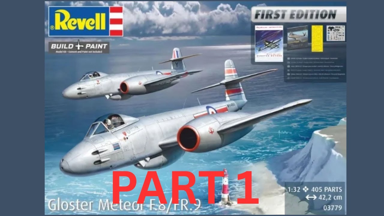 Сборка модели Gloster Meteor от Revell в масштабе 1/32 — Часть 1