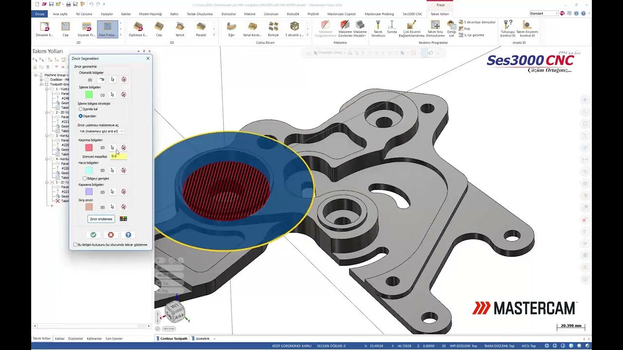 MASTERCAM MILL ENTRY CADCAM