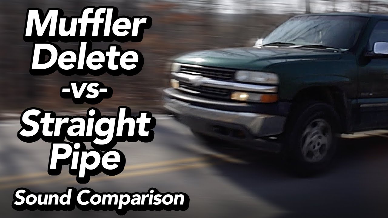 Muffler Delete Vs. Straight Pipe - Sound Comparison - 5.3L V8 - Silverado
