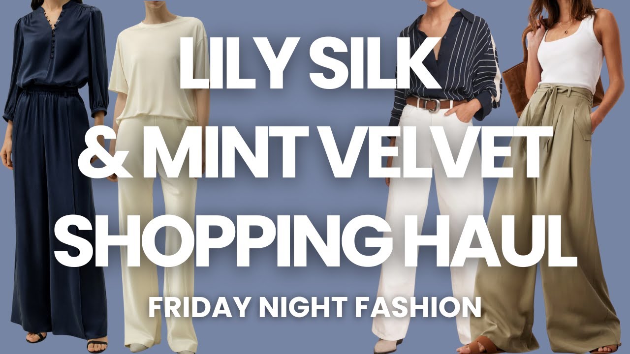 Lily Silk & Mint Velvet At-Home Shopping Haul | Friday Night Fashion