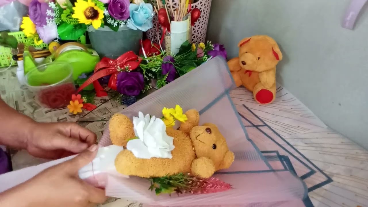 Diy by fon ทำช่อตุ๊กตางานปัจฉิมนิเทศ